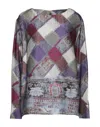 Manila Grace Blouses In Purple