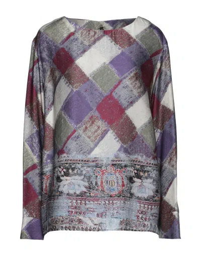 Manila Grace Blouses In Purple