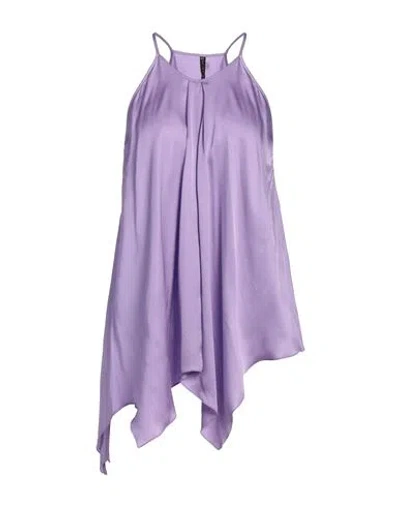Manila Grace Woman Top Purple Size 8 Viscose