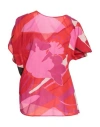 Manila Grace Woman Top Red Size 10 Cotton