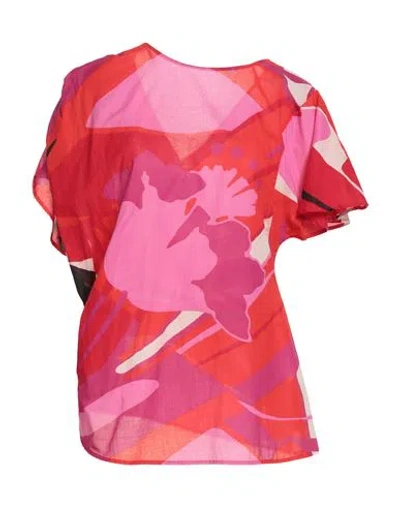 Manila Grace Woman Top Red Size 10 Cotton