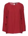 Manila Grace Blouses In Red
