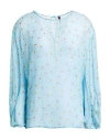 Manila Grace Woman Top Sky Blue Size 10 Viscose