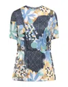 Manila Grace Blouses In Blue