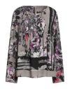 Manila Grace Woman Blouse Dove Grey Size 6 Viscose In Grey