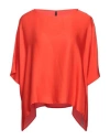 Manila Grace Woman Top Tomato Red Size 4 Viscose In Tomato Red