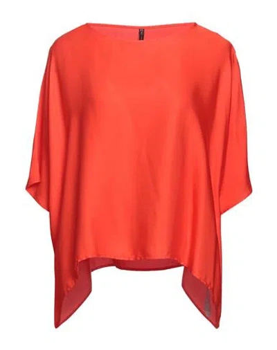 Manila Grace Woman Top Tomato Red Size 4 Viscose