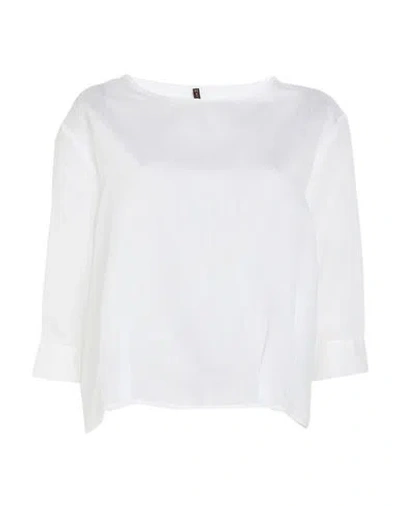 Manila Grace Woman Top White Size 8 Lyocell, Polyester