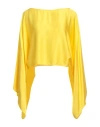 Manila Grace Woman Top Yellow Size 8 Viscose In Yellow