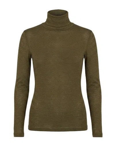 Manila Grace Woman T-shirt Military Green Size S Polyester, Viscose, Polyamide, Metallic Polyester,