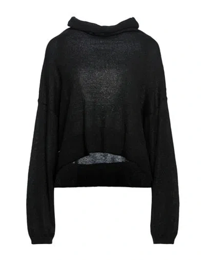 Manila Grace Woman Turtleneck Black Size L Acrylic, Polyamide, Mohair Wool