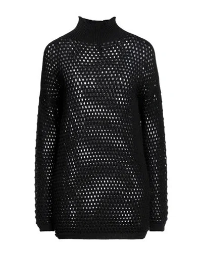 Manila Grace Woman Turtleneck Black Size S Wool, Acrylic