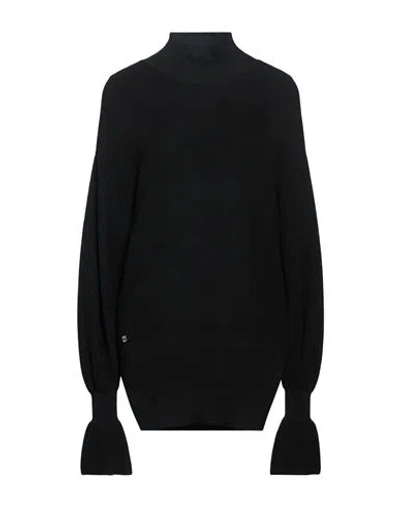 Manila Grace Woman Turtleneck Black Size Xl Acrylic, Wool, Viscose