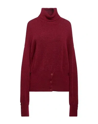 Manila Grace Woman Turtleneck Garnet Size S Polyamide, Wool, Viscose, Elastane In Red