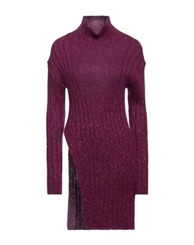 Manila Grace Woman Turtleneck Mauve Size L Acrylic, Polyamide, Wool, Polyester In Purple