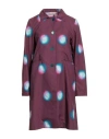 Manina Woman Overcoat & Trench Coat Burgundy Size 8 Polyamide In Red