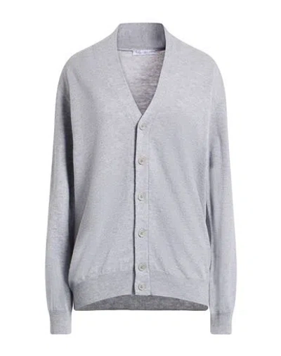 Manipur Cashmere Man Cardigan Light Grey Size 40 Wool In Gray