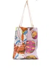 Manipuri Graphic-print Tote Bag In Pink