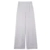 Manito Grey Passion Women's Silk Trousers - Nimbus Cloud In Grey