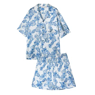 Manito Men's Ocean Blue Men's Short Pajama Set