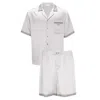 Manito Men's Silver Ribbon Men's Short Pajama Set - Safari In Silver