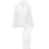 Manito New Authentic Women's Short Pajama Set - White In White