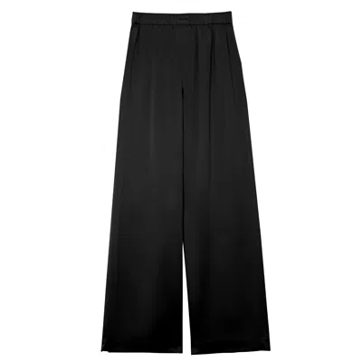 Manito Passion Women's Silk Trousers - Black