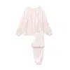 Manito Pink / Purple Fairy Women's Pajama Set - Ballet Pink In Pink/purple