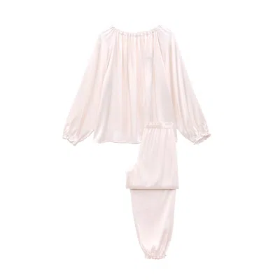 Manito Pink / Purple Fairy Women's Pajama Set - Ballet Pink In Pink/purple