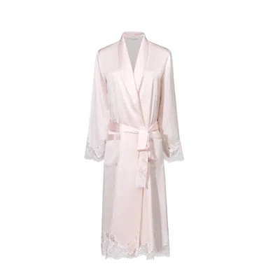 Manito Pink / Purple Luella Lace Women's Robe - Petal Pink In Pink/purple