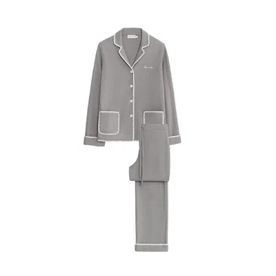 Manito Shell Women's Cashmere Lounge Set - Flint Grey