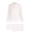 Manito Silk Lace-trim Luella Pyjama Set In White