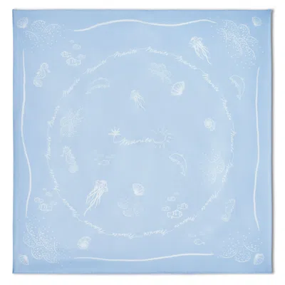 Manito Women's Ocean Blue Silk Scarf