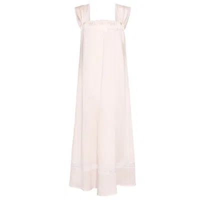Manito Women's Pink / Purple Duchess Tank Silk Maxi Dress - Ballet Pink
