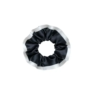 Manito Women's Two Tone Hair Scrunchie - Black