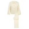 Manito Yellow / Orange Duchess Women's Silk Pajama Set - Pear Sorbet
