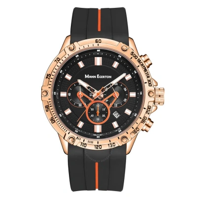 Mann Egerton Submersive Black Dial Men's Watch Me0022 In Black / Orange