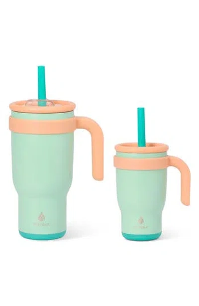 Manna 2-pack Stainless Steel Tumblers In Green