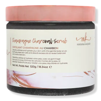 Manna Kadar Beauty Champagne Scented Charcoal Exfoliating Body Scrub