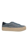 Mano Woman Espadrilles Grey Size 7 Textile Fibers In Grey