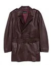 Manokhi Belted Double-breasted Coat In Black