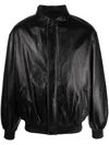 Manokhi Biker Bomber Jacket In Black