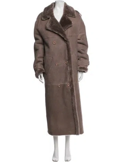 Pre-owned Manokhi Coat In Brown