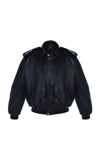 Manokhi Daya Sheep Leather Jacket In Black