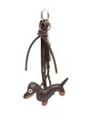Manokhi Dog-appliqué Charm In Brown