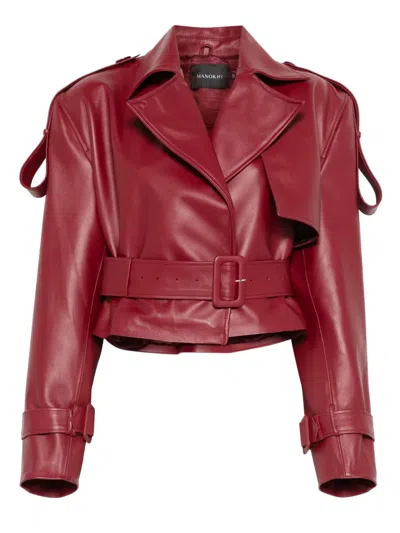 Manokhi Hana Jacket In Red