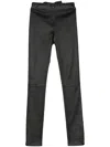 Manokhi Josie Skinny Leather Trousers In Black