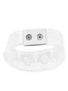 Manokhi Cotton Lace Choker Necklace In White