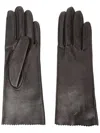 Manokhi Leather Gloves In Brown
