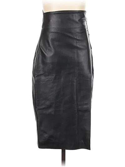 Manokhi Leather Skirt In Black
